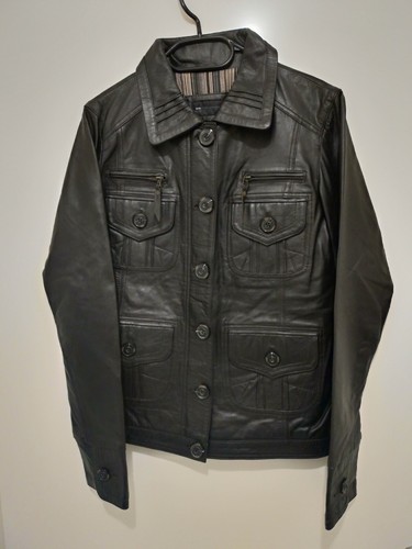 Veste cuir neuve mango - cuir,