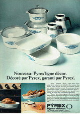 Publicité Advertising 0825  1969   Pyrex plats  " ligne Décor"