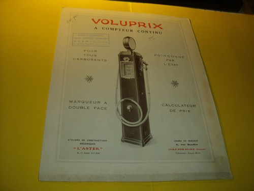 Rare depliant epoque - pompe, a