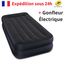 Matelas Gonflable Électrique Fermeté réglable 1 Place 99 x 191 cm
