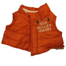 Doll clothes bear puffer vest - bear,