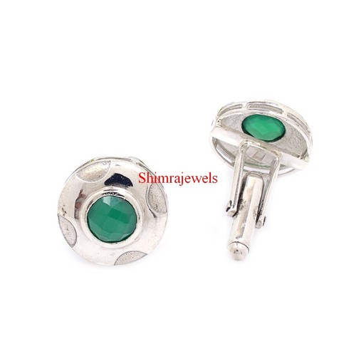Boutons manchette argent - de,
