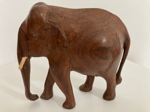 Grand éléphant bois - en,
