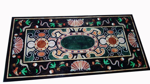 Black marble center - 48", 24"