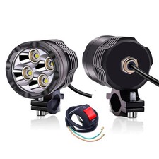 Phare Moto Feux Additionnels LED40W Ronde LEDs Phares Avant Moto Anti Brouill...