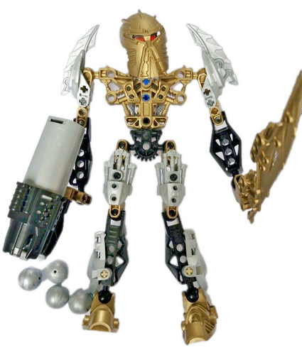 Lego bionicle toa ignika - bionicle, peint
