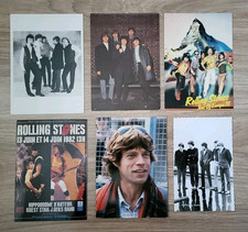 LOT 6 CARTES POSTALES NEUVES MICK JAGGER COLLECTION GROUPE ROLLING STONES ROCK