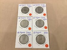 France 6 Pièces Argent 10francs Turin.1930/31/32/33/34/39