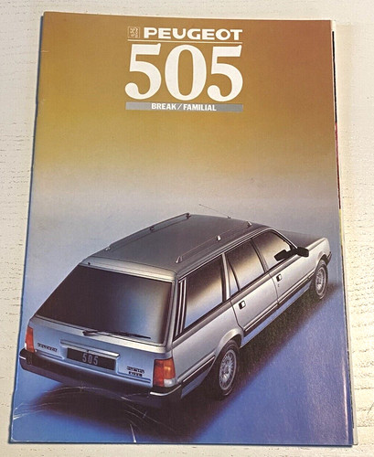 Notice commerciale peugeot 505 - commerciale,