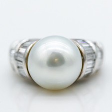 Bague 585/18K Or Blanc Ayoka