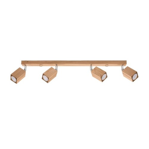 Plafonnier bois chêne gu10 - plafonnier,