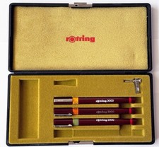 ROTRING Coffret pour 4 Rotring 2000 avec 3 Rotring  2000 0,2 - 0,4 - 18