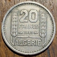 PIECE DE 20 FRANCS 1949 ALGÉRIE (1024)