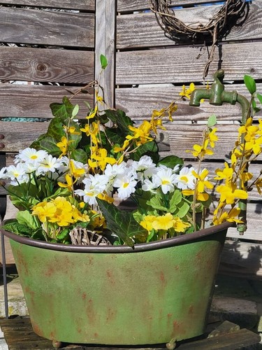 Jardinière avec robinet - , vert