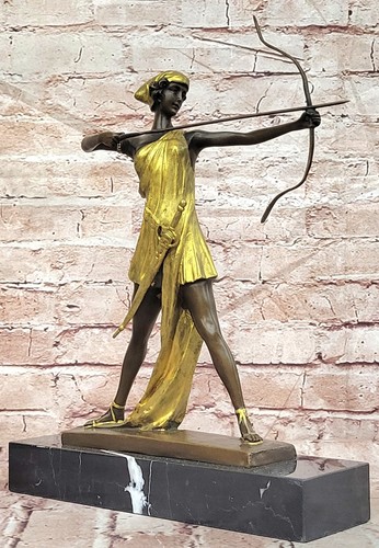Diana chasseresse patine or - diana,