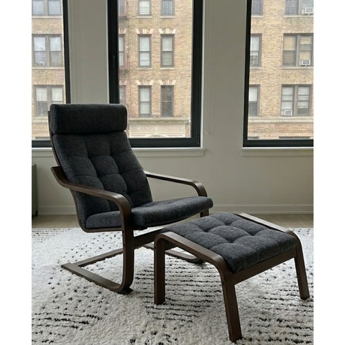 Poäng armchair and ottoman - armchair,