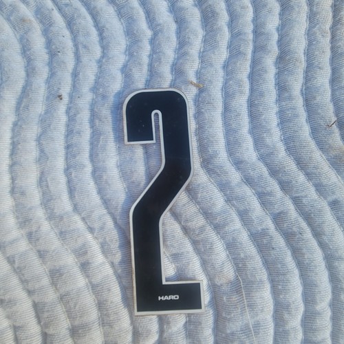 80s haro number plate nos - plate,