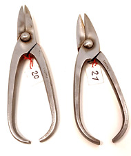 Ancien lot de 2 cisailles à main forme effilée PELLERIN/ POUGET