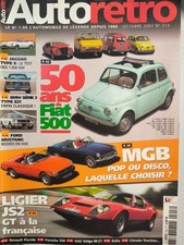 AUTO RETRO 313 FIAT 500 MGB