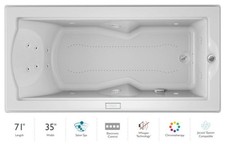 Jacuzzi FUZ7236 CRL 4CW 72" x