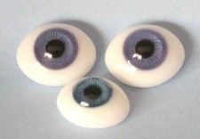 Yeux verre violet 16mm ovales