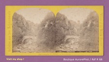 ALLEMAGNE, FORÊT NOIRE, WEHRATHAL, LE PONT, VUE STÉRÉO 1870  -R68