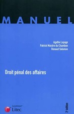 Droit pénal des affaires, Patrick Maistre du Chambon, Agathe Lepage et Renaud Sa
