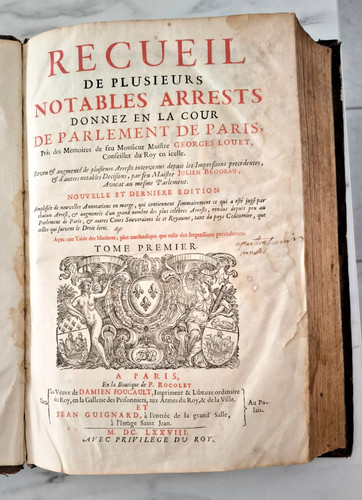 Livre ancien 1678 brodeau - livre, –