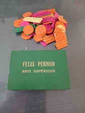Boite A Carte Felix Pernod Et Jetons Anis