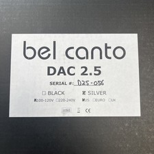 Bel Canto DAC 2.5 Excellent