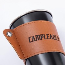 Porte-gobelet en cuir PU