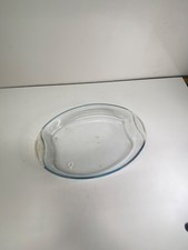 Plat ovale en verre de marque