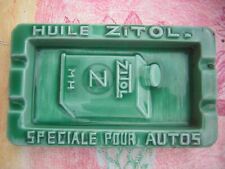 cendrier ancien publicitaire pub huile zitol pour auto voiture bidon rar quimper