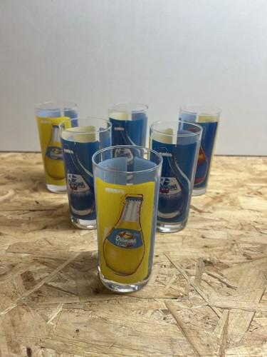 Lot verres orangina bleu - de,