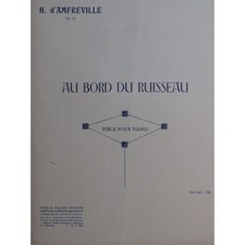 D'HAMFREVILLE H. Au Bord du Ruisseau Piano