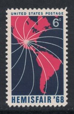 Scott 1340- Hemisfair '68