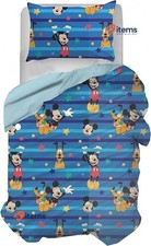 Hermet Micky Souris Simple Coton Ensemble 155 × 200 Bleu Disney Mickey Couette