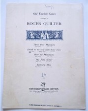 Roger Quilter over the mountains Low voice Winthrop