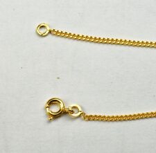 Chaine plaqué or laminé maille gourmette 50 cm jamais portée largeur 1.5mm (2)