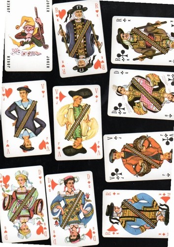 Jeu cartes 1 - cartes, +
