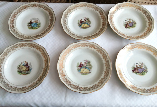 Anciennes assiettes creuses - 6,