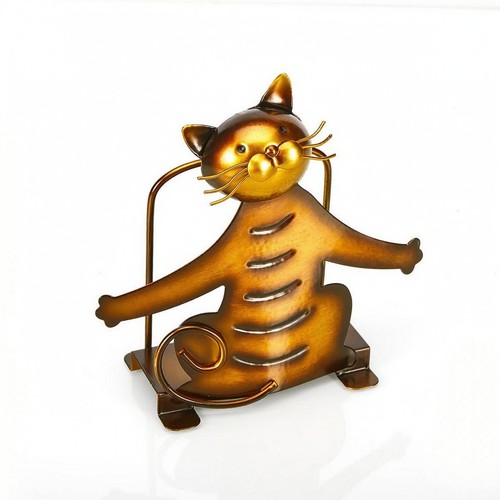 Porte mouchoirs chat métal - chat,