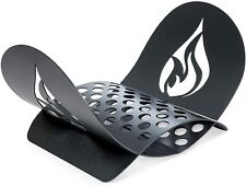 Rustic Fireplace Log and Wood Holder - Indoor, Outdoor, Patio - Gunmetal Grey...