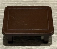 Playmobil Petite Table Basse Marron Rayée sur le dessus