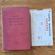 Guide du Tourisme Automobile au Sahara Shell 1955 345pp + Carte Routes et Pistes