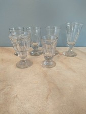 5 verres Absinthe Bistrot Différents Modèles  très épais  16cm  14cm. 12cm 