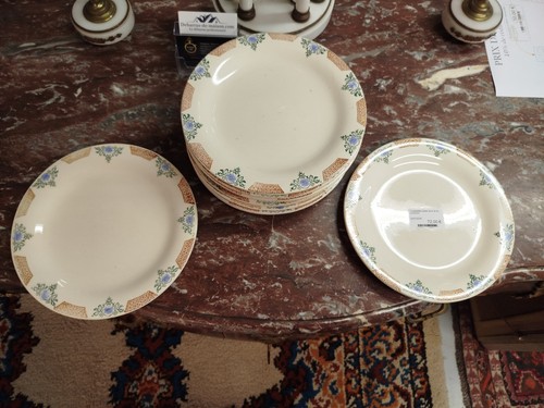 Assiettes plates service - 12,