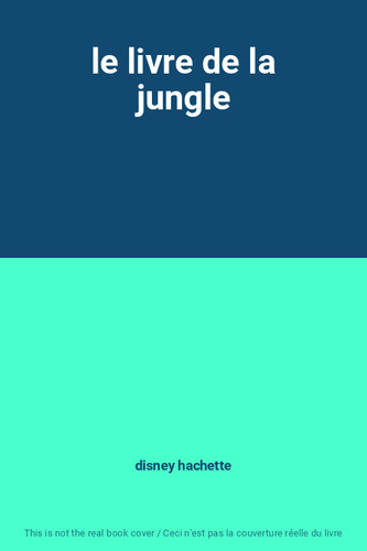 Livre jungle disney - livre, de