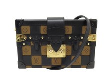 NEUF SAC A MAIN LOUIS VUITTON PETITE MALLE DAMIER TRESSAGE PURSE HAND BAG 5300€
