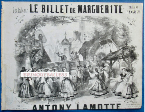 Quadrille dance partition - dance, le